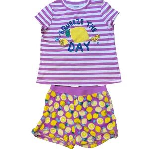 Striped Lemon Kids Pajama Set
